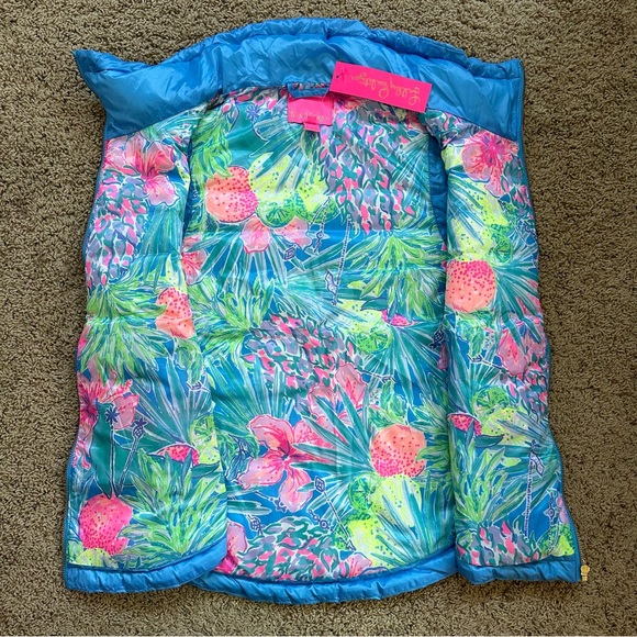 Lilly Pulitzer Palm Paradise Vest - Zanzibar Blue - Picture 2 of 6